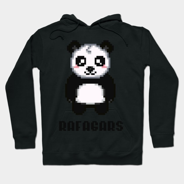 pixel panda Hoodie by rafagars